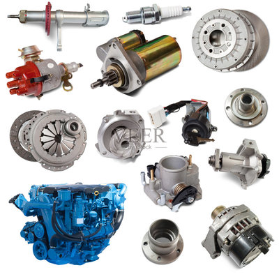 分離著色,機(jī)動(dòng)車,白色,汽車部件,廢金屬