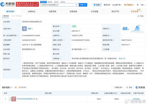 京東物流在深圳成立科技公司，聚焦信息系統(tǒng)集成服務(wù)